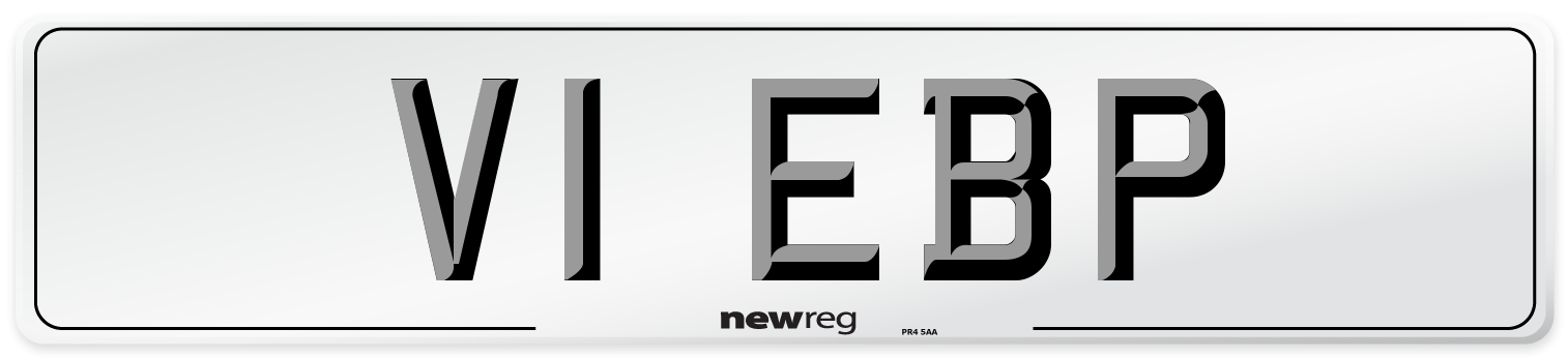 V1 EBP Number Plate from New Reg